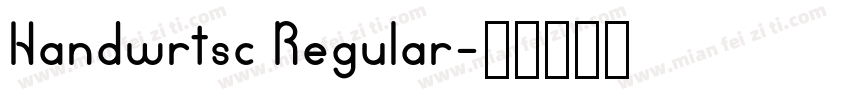 Handwrtsc Regular字体转换